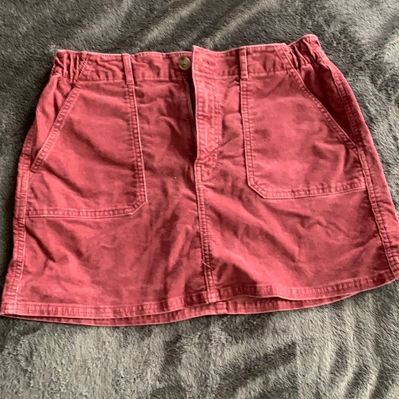 PINK COURDUROY SKIRT - Picture 6 of 8